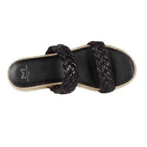 Marc Fisher LTD Jaimee Women’s Braided Sandal. Size 7.5 Color Black